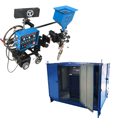 Tractor automático de soldadura de cotovia e de canto para construção de grandes tanques de aço carbono